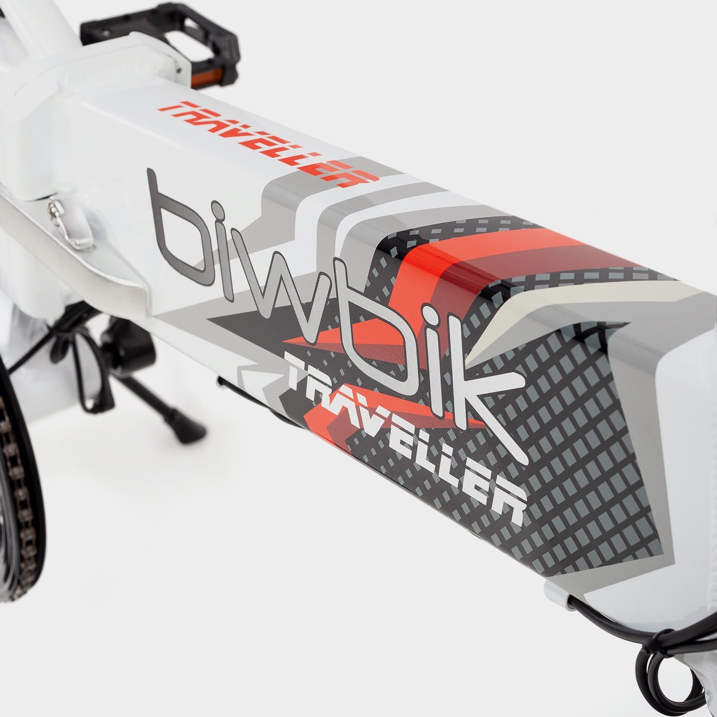 Bicicleta eléctrica plegable Biwbik Traveller white